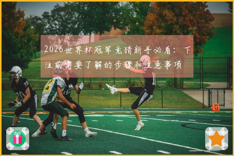 2026世界杯冠军竞猜新手必看：下注前需要了解的步骤和注意事项