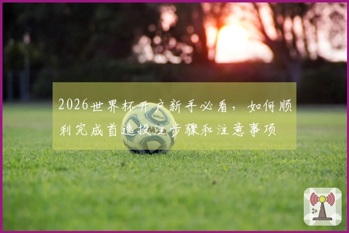 2026世界杯开户新手必看，如何顺利完成首选投注步骤和注意事项